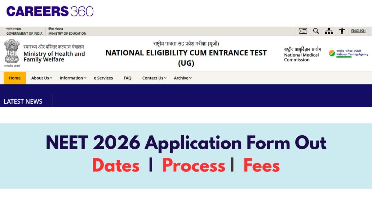 NEET 2026 Application Form Released: Check Direct Registration Link